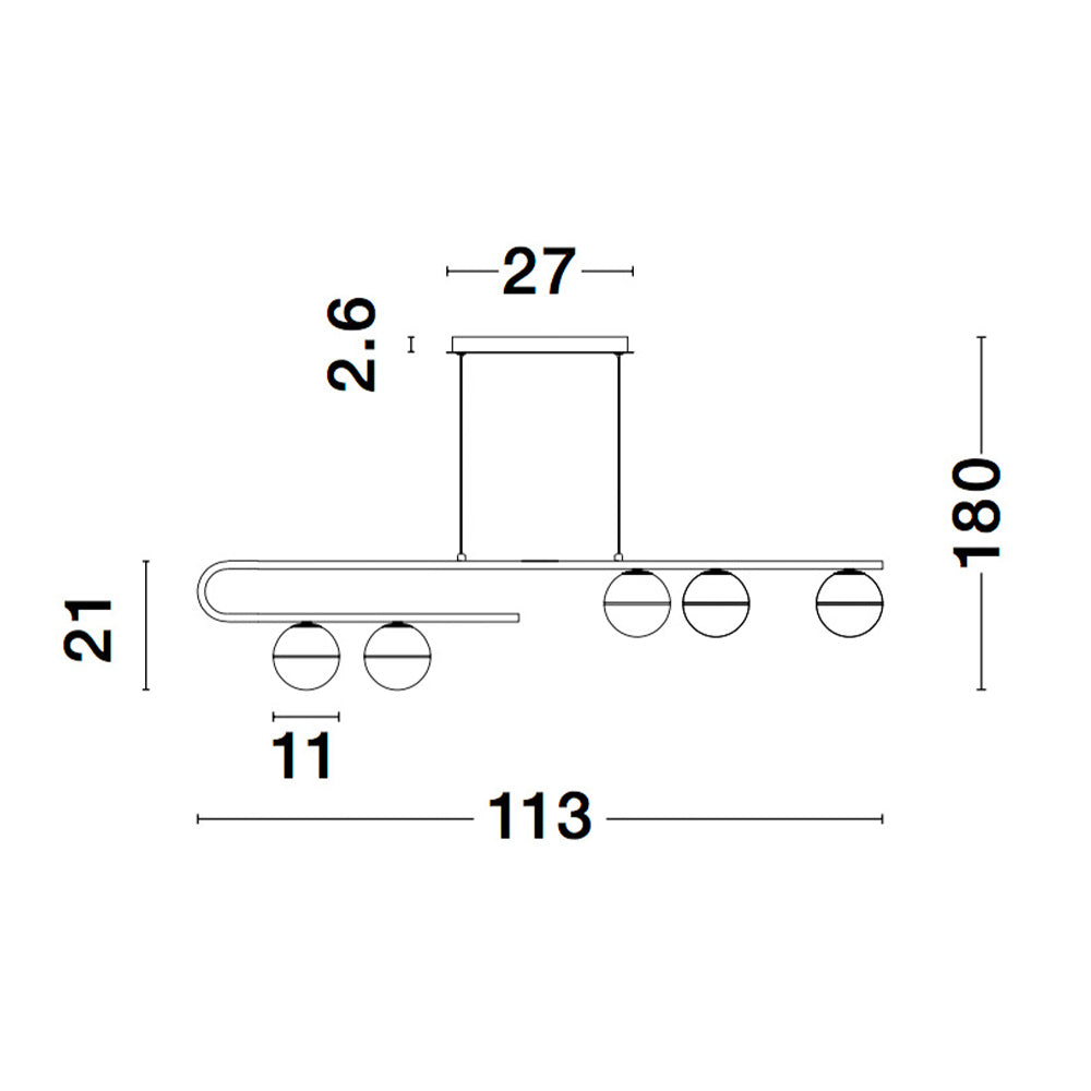 Pendellampe CANTONA Planke