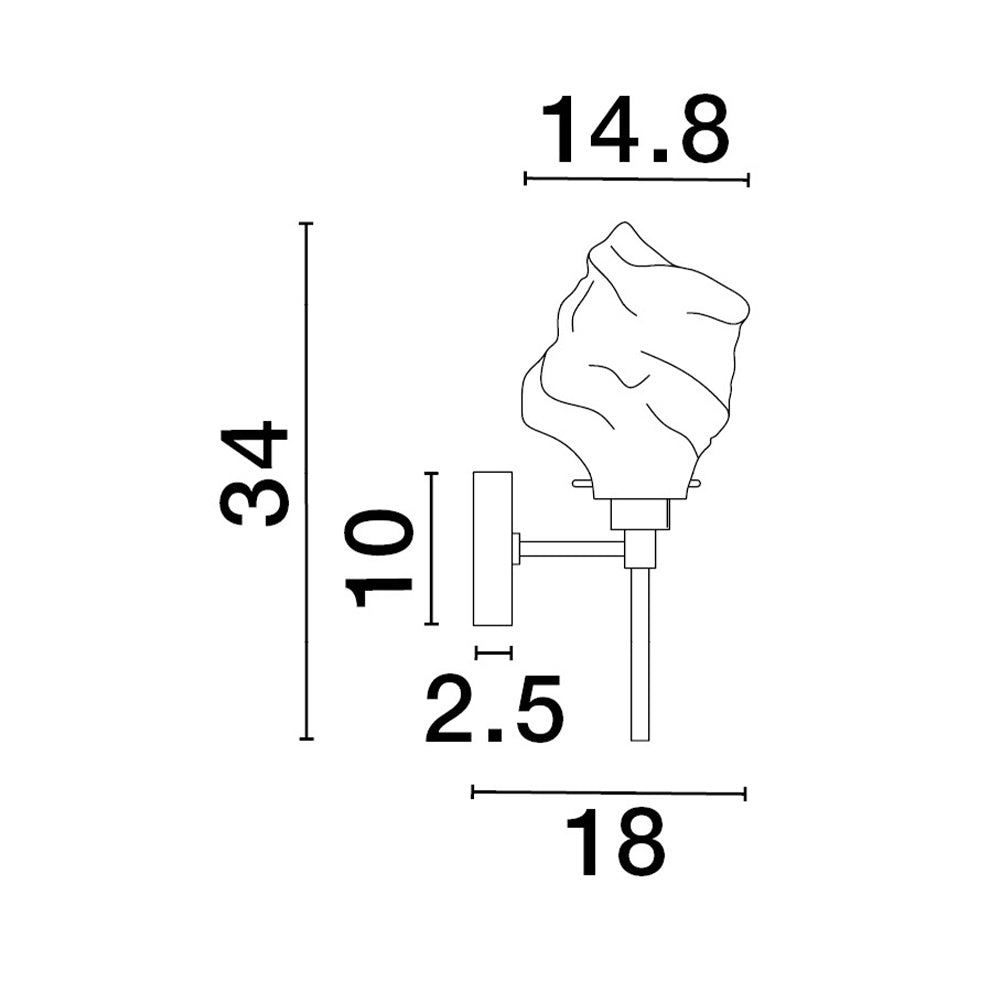 Vegglampe Odelle