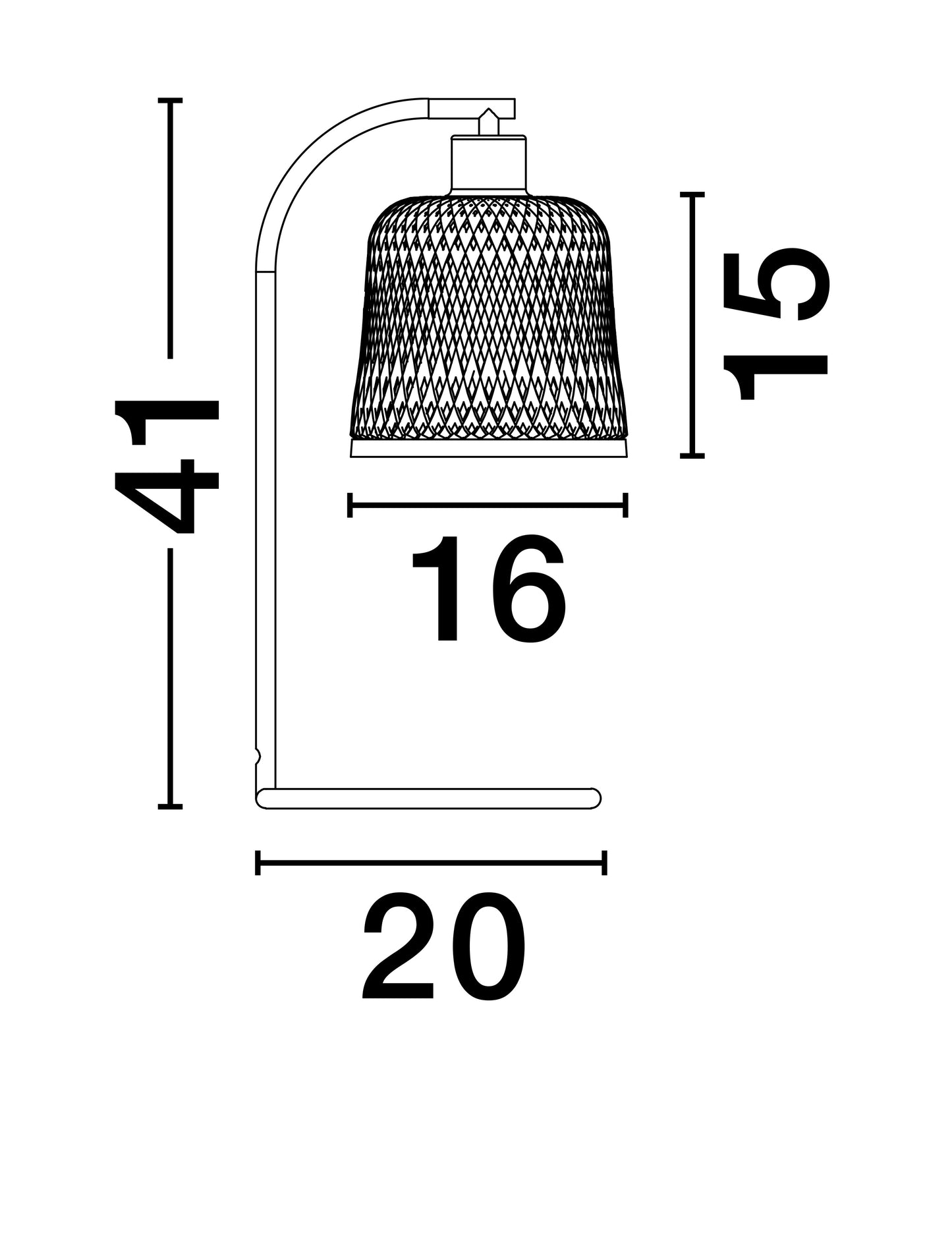 INTRA bordlampe Bambus