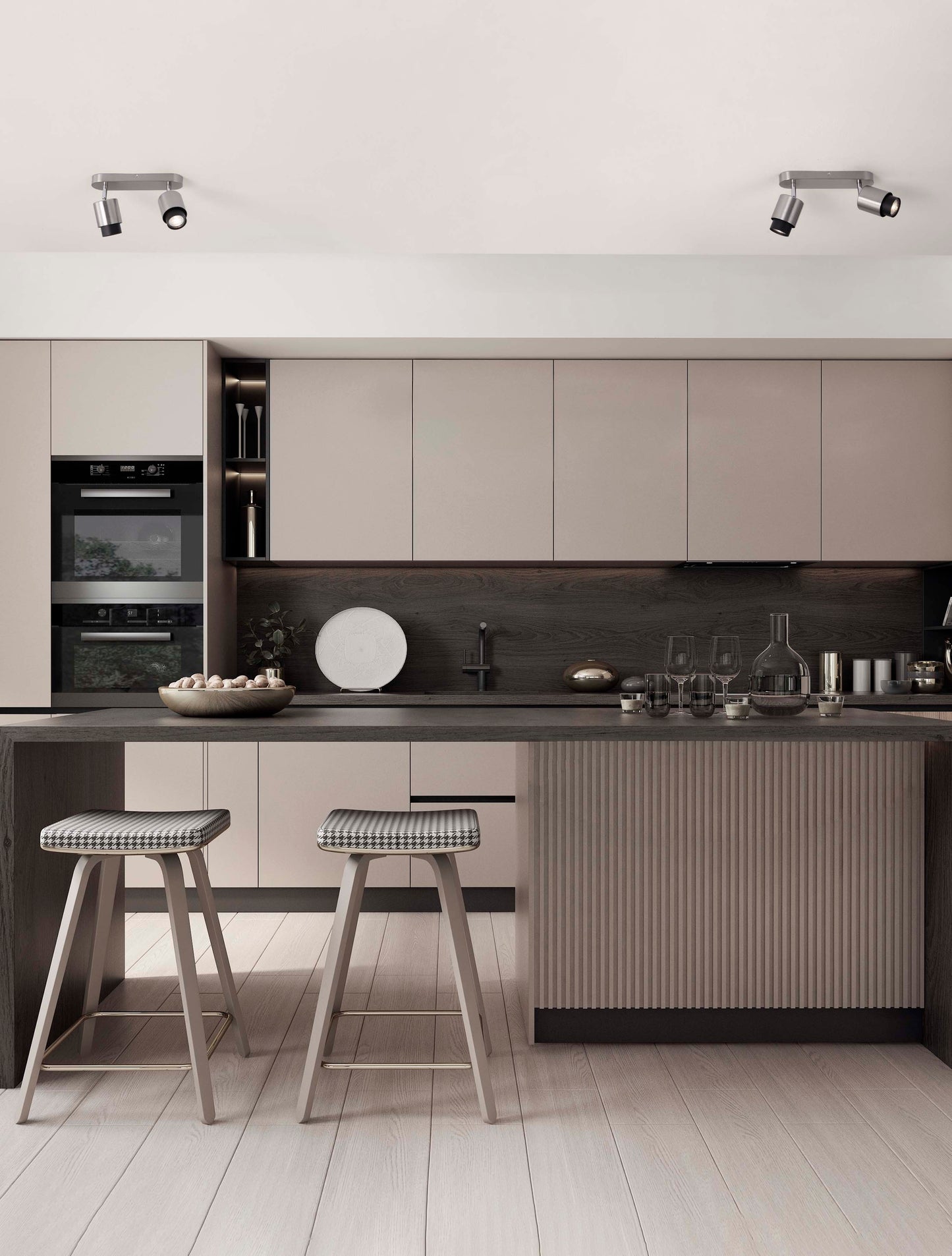 ISON - 2x Børstet Nickel Justerbar spot