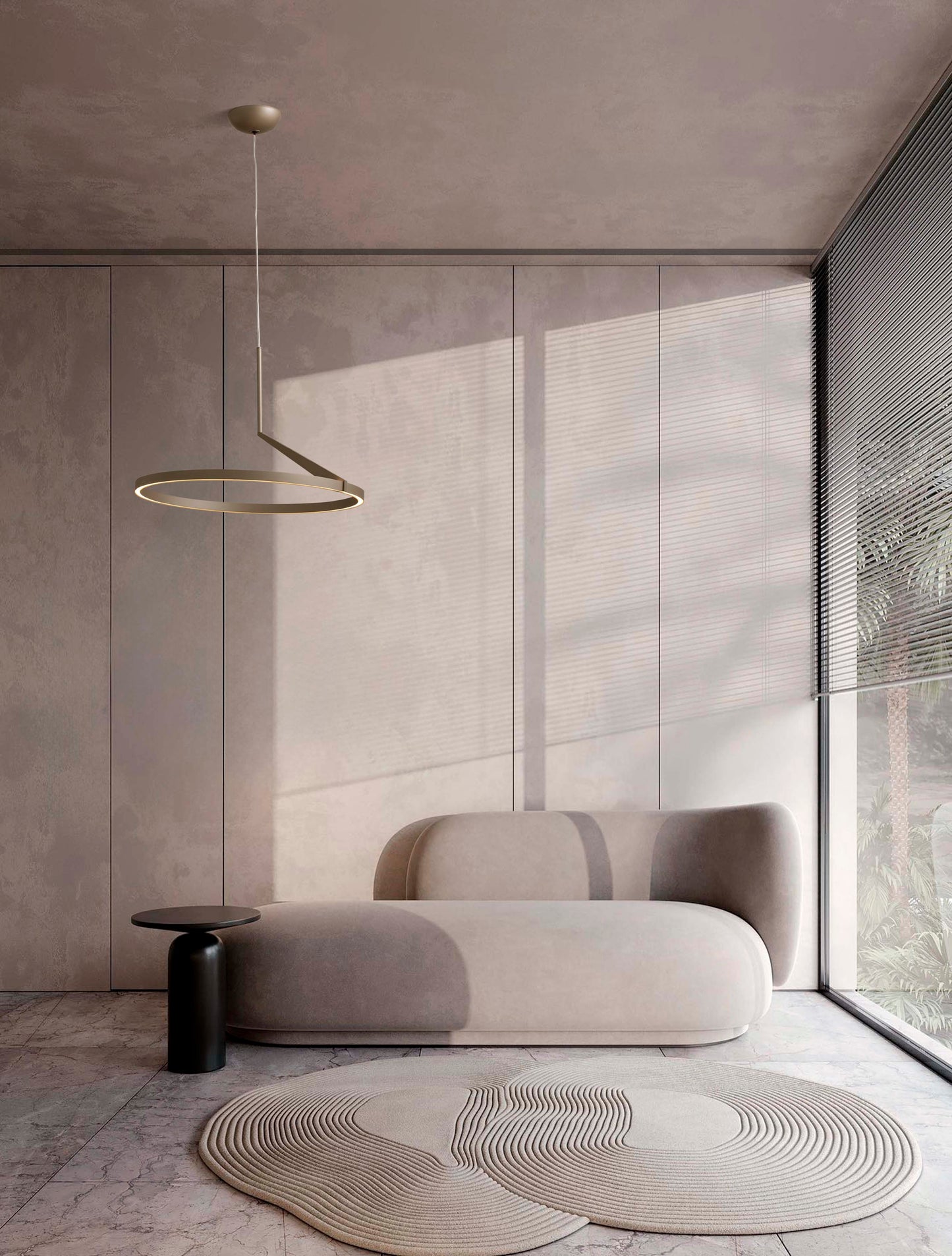 TILIA Pendellampe Ø60 "Mocca Brown"