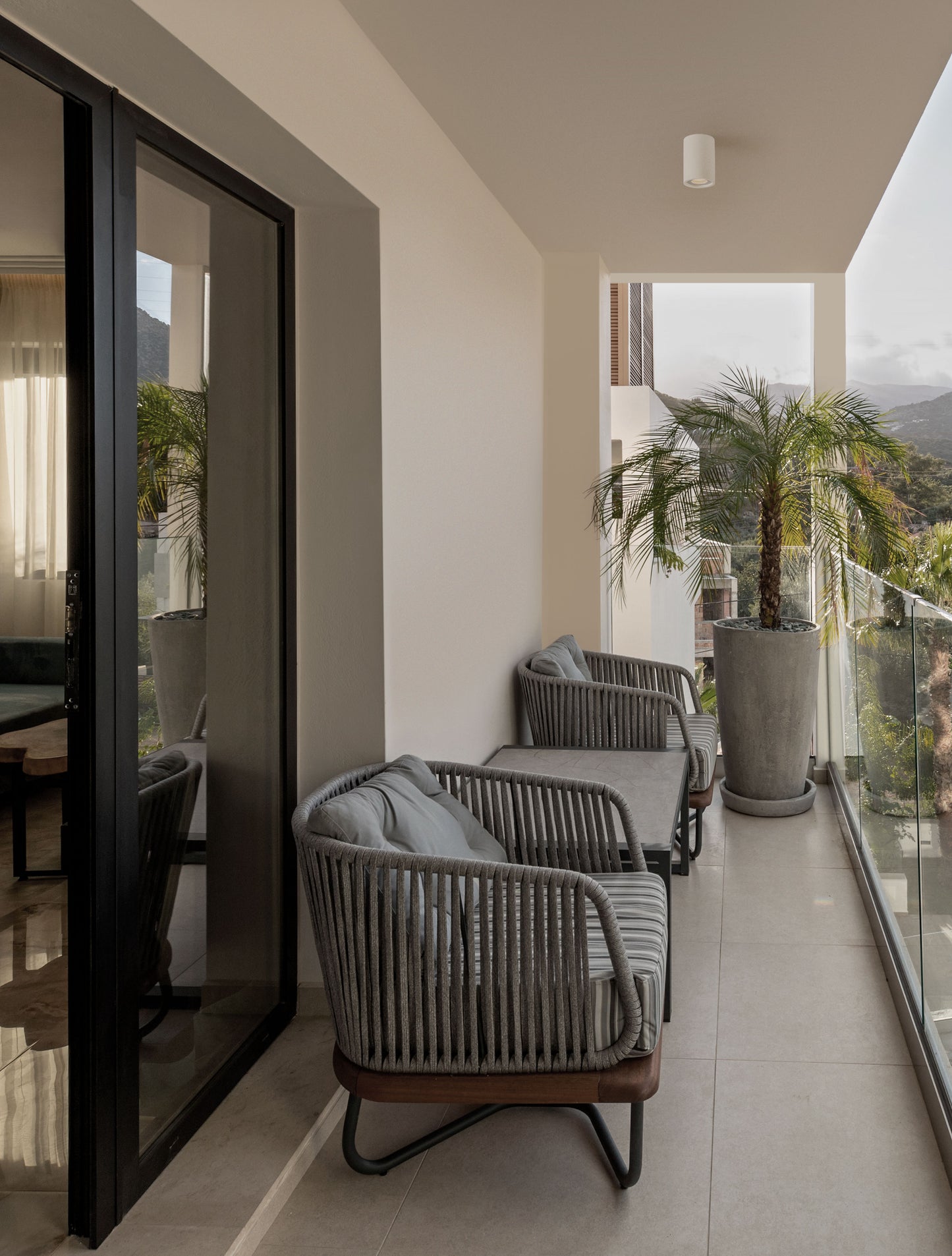 Betongspotlight hvit IP65