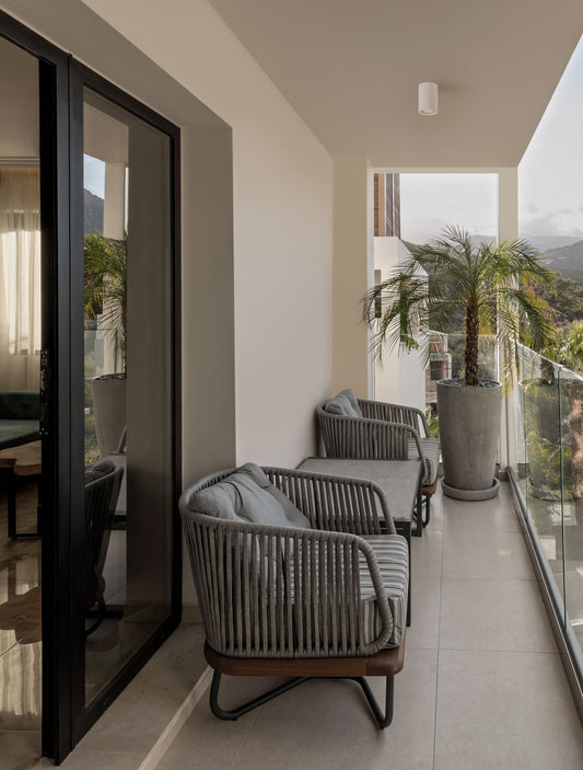 Betongspotlight hvit IP65