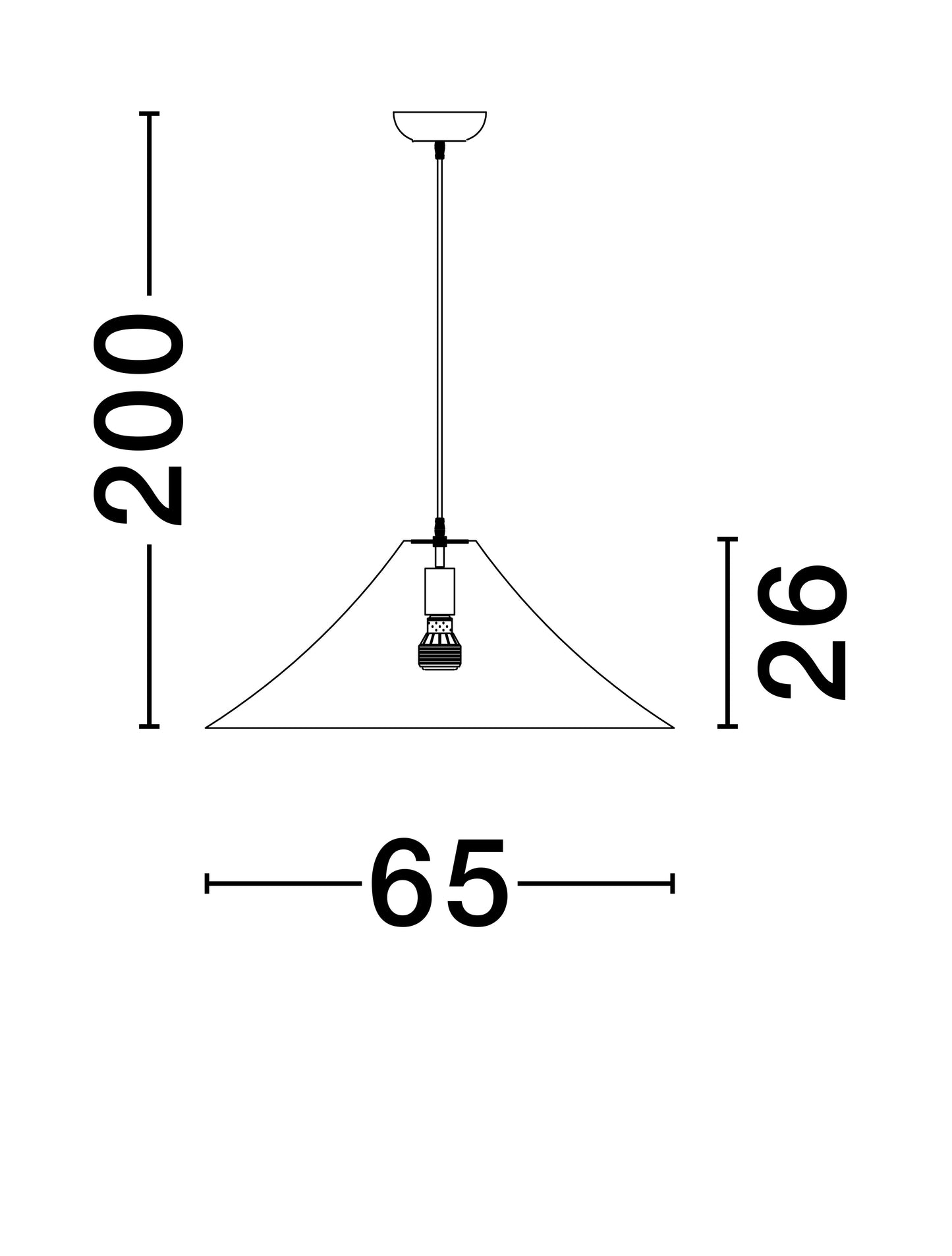 Pendellampe OKET Ø60