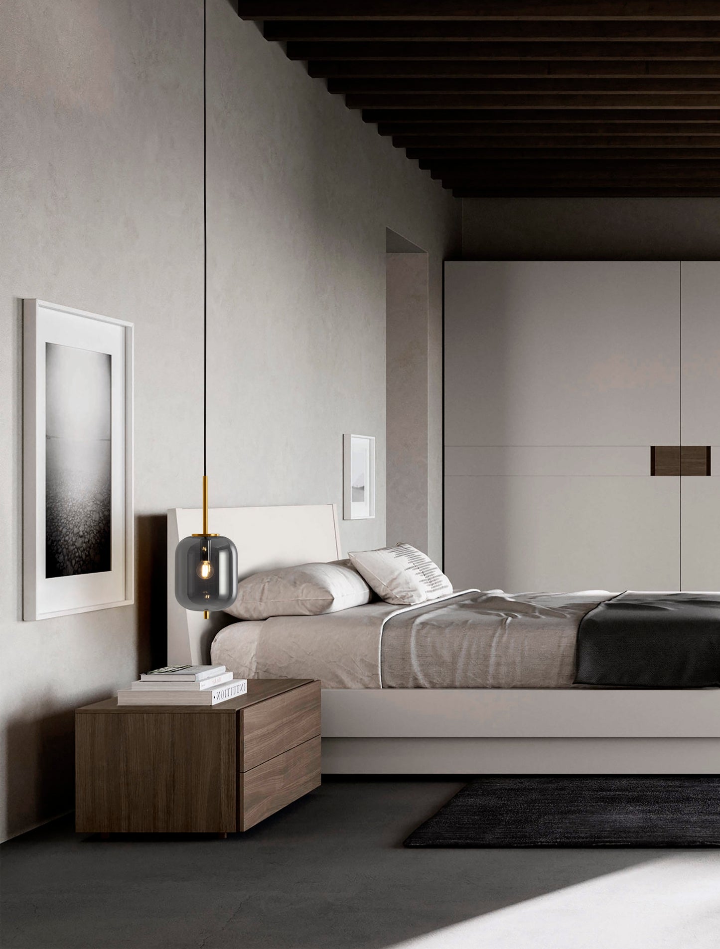 Pendellampe Lato Black & Gold