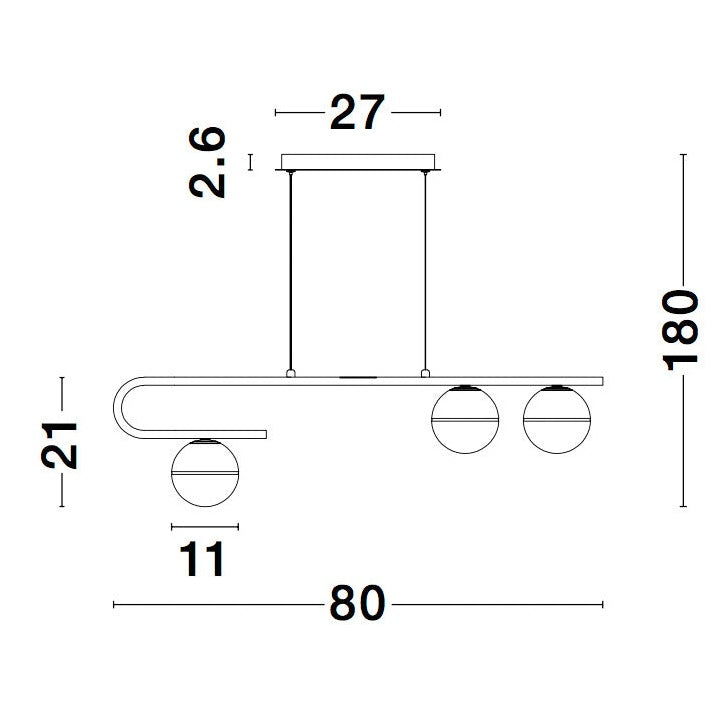 Pendellampe CANTONA Planke