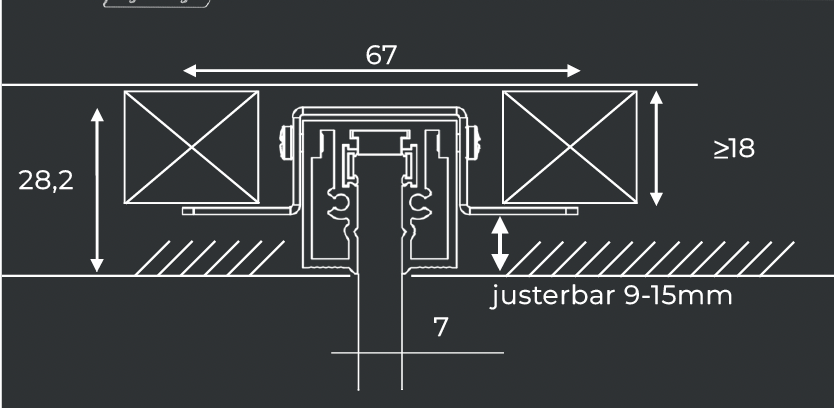 Strek 7 Skinnesystem