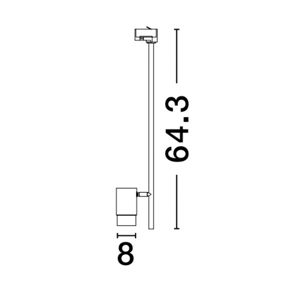 230V Skinnesysem PONGO PENDLET Spot GU10